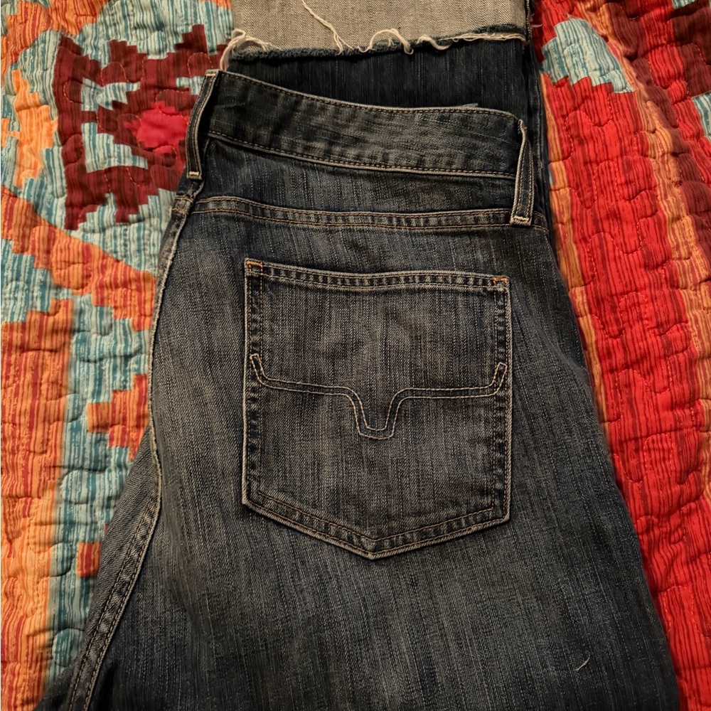 Kimes Ranch Dark Blue Ankle Jeans